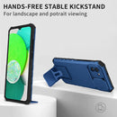 For Samsung Galaxy A03 166mm Stereoscopic Holder Sliding Camshield Phone Case(Blue)