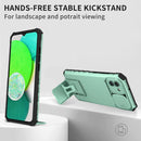 For Samsung Galaxy A03 166mm Stereoscopic Holder Sliding Camshield Phone Case(Light Blue)