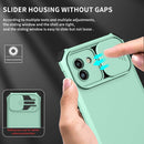 For Samsung Galaxy A03 166mm Stereoscopic Holder Sliding Camshield Phone Case(Light Blue)