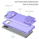 For Samsung Galaxy A03 166mm Stereoscopic Holder Sliding Camshield Phone Case(Purple)