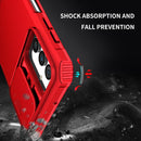 For Samsung Galaxy A13 Stereoscopic Holder Sliding Camshield Phone Case(Red)