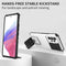 For Samsung Galaxy A53 5G Stereoscopic Holder Sliding Camshield Phone Case(White)