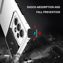 For Samsung Galaxy A53 5G Stereoscopic Holder Sliding Camshield Phone Case(White)