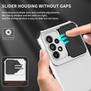 For Samsung Galaxy A53 5G Stereoscopic Holder Sliding Camshield Phone Case(White)