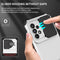 For Samsung Galaxy A53 5G Stereoscopic Holder Sliding Camshield Phone Case(White)