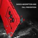 For Samsung Galaxy A53 5G Stereoscopic Holder Sliding Camshield Phone Case(Red)