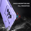 For Samsung Galaxy A53 5G Stereoscopic Holder Sliding Camshield Phone Case(Purple)