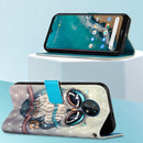 For Nokia G50 3D Painting Horizontal Flip Leather Case(Grey Owl)