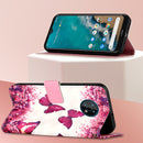 For Nokia G50 3D Painting Horizontal Flip Leather Case(Rose Butterfly)