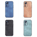 For Xiaomi 12 / 12X Brugg Texture PU Shockproof Phone Case(Black)