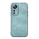 For Xiaomi 12 / 12X Brugg Texture PU Shockproof Phone Case(Light Green)