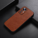 For Xiaomi 12 / 12X Falette Texture PU Shockproof Phone Case(Brown)