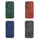 For Xiaomi 12 / 12X Morocco Texture PU Shockproof Phone Case(Black)