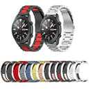 For Huawei GT 3 Pro 46mm Three-bead Metal Steel Watch Band(Silver Black)