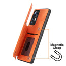 For Xiaomi 12 Pro Mandala Embossed Card Slots Magnetic Phone Case(Orange)