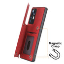 For Xiaomi 12 Pro Mandala Embossed Card Slots Magnetic Phone Case(Red)
