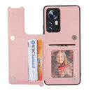 For Xiaomi 12 Pro Mandala Embossed Card Slots Magnetic Phone Case(Rose Gold)