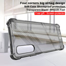 For Sony Xperia 10 IV imak All-inclusive Shockproof Airbag TPU Case with Screen Protector(Transparent Black)