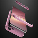 For OPPO Realme 9 Pro+ GKK Three Stage Splicing Full Coverage PC Case(Rose Gold)