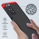 For Xiaomi Redmi Note 11 Pro 4G / 5G Global GKK Three Stage Splicing Full Coverage PC Case(Black Red)