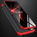 For Xiaomi Redmi Note 11 Pro 4G / 5G Global GKK Three Stage Splicing Full Coverage PC Case(Black Red)