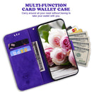 For Xiaomi 12 / 12X Butterfly Rose Embossed Leather Phone Case(Purple)