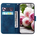 For Xiaomi 12 Pro Butterfly Rose Embossed Leather Phone Case(Blue)
