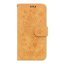 For Xiaomi 12 Pro Butterfly Rose Embossed Leather Phone Case(Yellow)