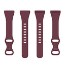 For Fitbit Versa 4 / Versa 3 / Sense Universal TPU Watch Band, Size:S(Wine Red)