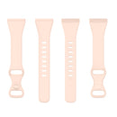 For Fitbit Versa 4 / Versa 3 / Sense Universal TPU Watch Band, Size:S(Sand Pink)
