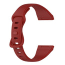 For Fitbit Versa 4 / Versa 3 / Sense Universal TPU Watch Band, Size:S(Dark Red)