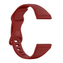 For Fitbit Versa 4 / Versa 3 / Sense Universal TPU Watch Band, Size:S(Dark Red)