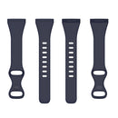 For Fitbit Versa 4 / Versa 3 / Sense Universal TPU Watch Band, Size:S(Dark Blue)