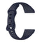 For Fitbit Versa 4 / Versa 3 / Sense Universal TPU Watch Band, Size:S(Dark Blue)