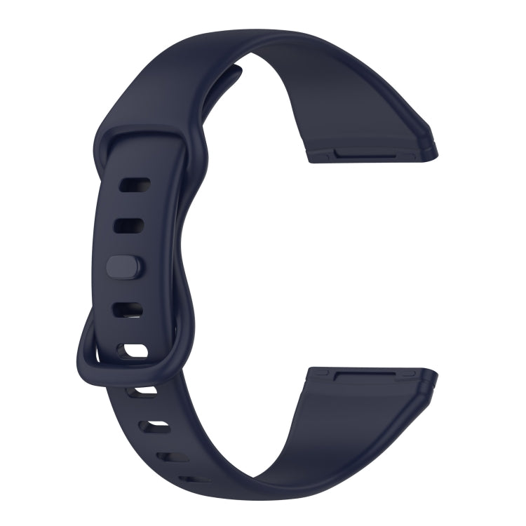 For Fitbit Versa 4 / Versa 3 / Sense Universal TPU Watch Band, Size:S(Dark Blue)