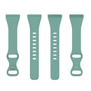 For Fitbit Versa 4 / Versa 3 / Sense Universal TPU Watch Band, Size:S(Pine Needle Green)