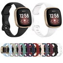 For Fitbit Versa 4 / Versa 3 / Sense Universal TPU Watch Band, Size:S(Wine Red)