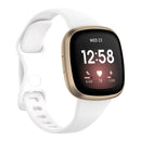 For Fitbit Versa 4 / Versa 3 / Sense Universal TPU Watch Band, Size:L(White)
