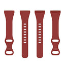 For Fitbit Versa 4 / Versa 3 / Sense Universal TPU Watch Band, Size:L(Dark Red)