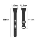 For Fitbit Versa 4 / Versa 3 / Sense Universal TPU Watch Band, Size:L(Dark Red)