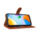 For Xiaomi Redmi 10C Skin Feel Magnetic Flip Leather Phone Case(Brown)