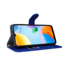 For Xiaomi Redmi 10C Skin Feel Magnetic Flip Leather Phone Case(Blue)