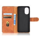 For Motorola Moto G52 Skin Feel Magnetic Flip Leather Phone Case(Brown)