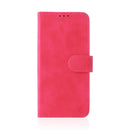 For Motorola Moto G52 Skin Feel Magnetic Flip Leather Phone Case(Rose Red)