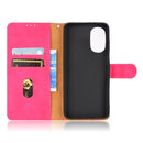 For Motorola Moto G52 Skin Feel Magnetic Flip Leather Phone Case(Rose Red)