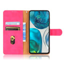 For Motorola Moto G52 Skin Feel Magnetic Flip Leather Phone Case(Rose Red)