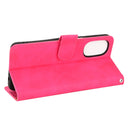 For Motorola Moto G52 Skin Feel Magnetic Flip Leather Phone Case(Rose Red)