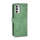 For Motorola Moto G52 Skin Feel Magnetic Flip Leather Phone Case(Green)