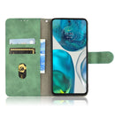 For Motorola Moto G52 Skin Feel Magnetic Flip Leather Phone Case(Green)