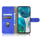 For Motorola Moto G52 Skin Feel Magnetic Flip Leather Phone Case(Blue)